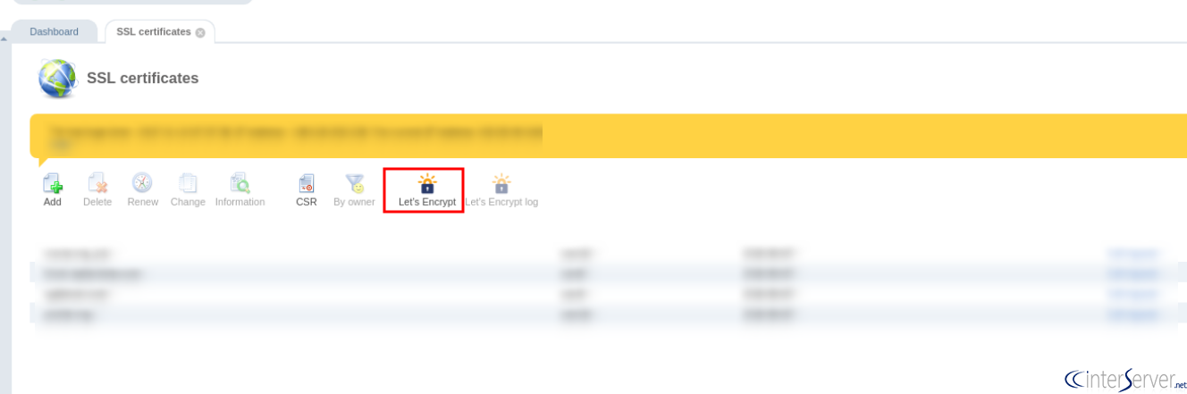 How to Install an SSL by Let's Encrypt in ISPmanager?