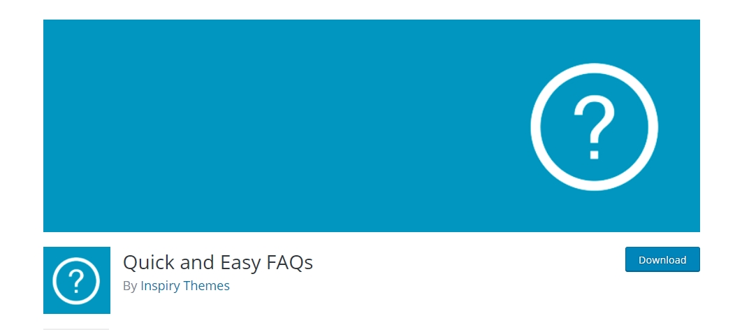 Quick and Easy FAQs plugin for WordPress