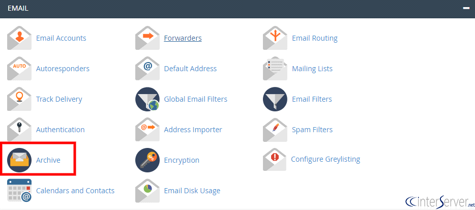View archived mails