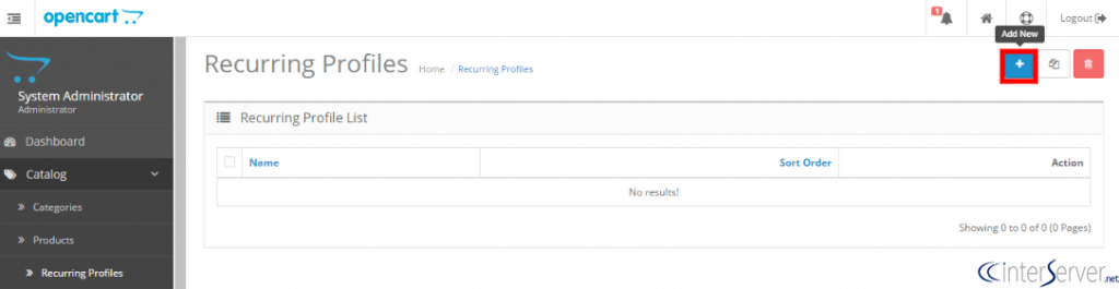 Recurring Profile
