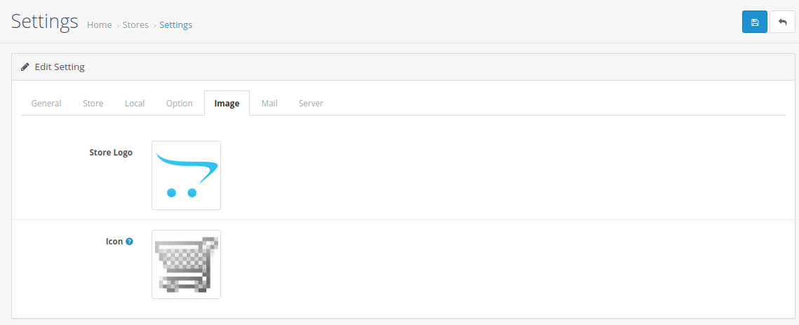 Add Store logo in OpenCart