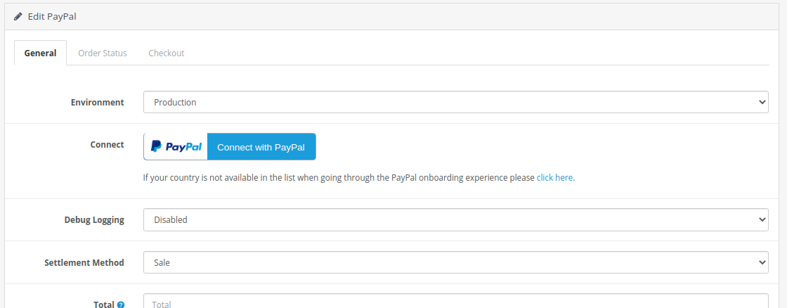 Integrate PayPal with OpenCart