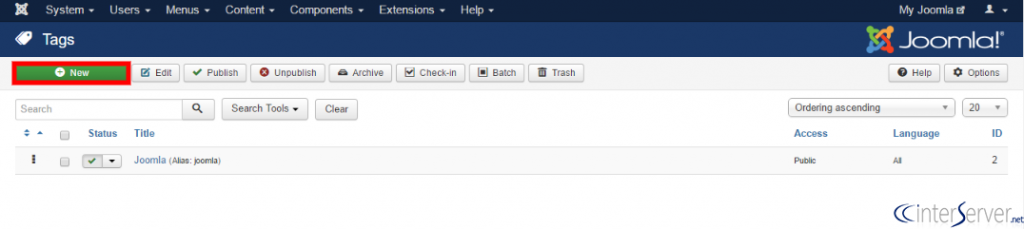 Create Tags