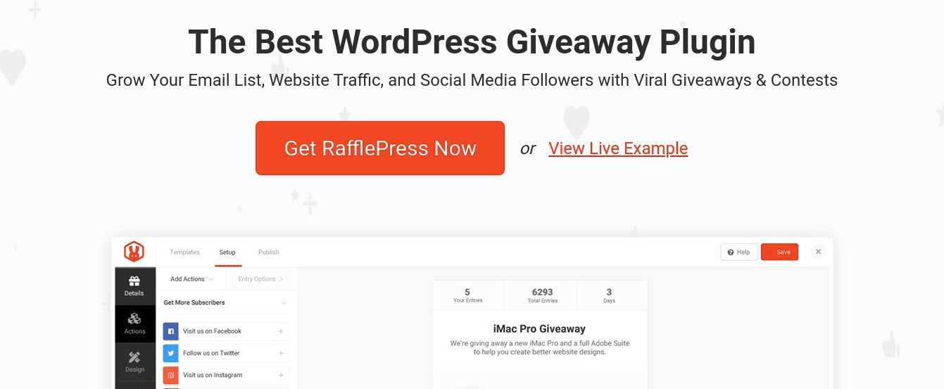 Rafflepress Affiliate marketing plugin for WordPress