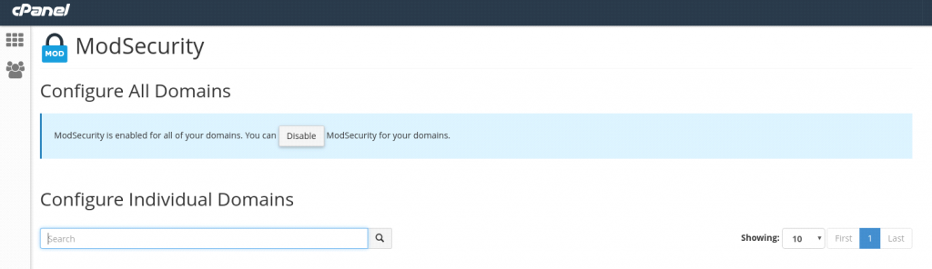  disable mod_security
