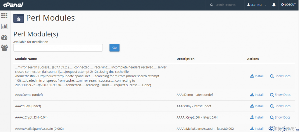 Install Perl Module