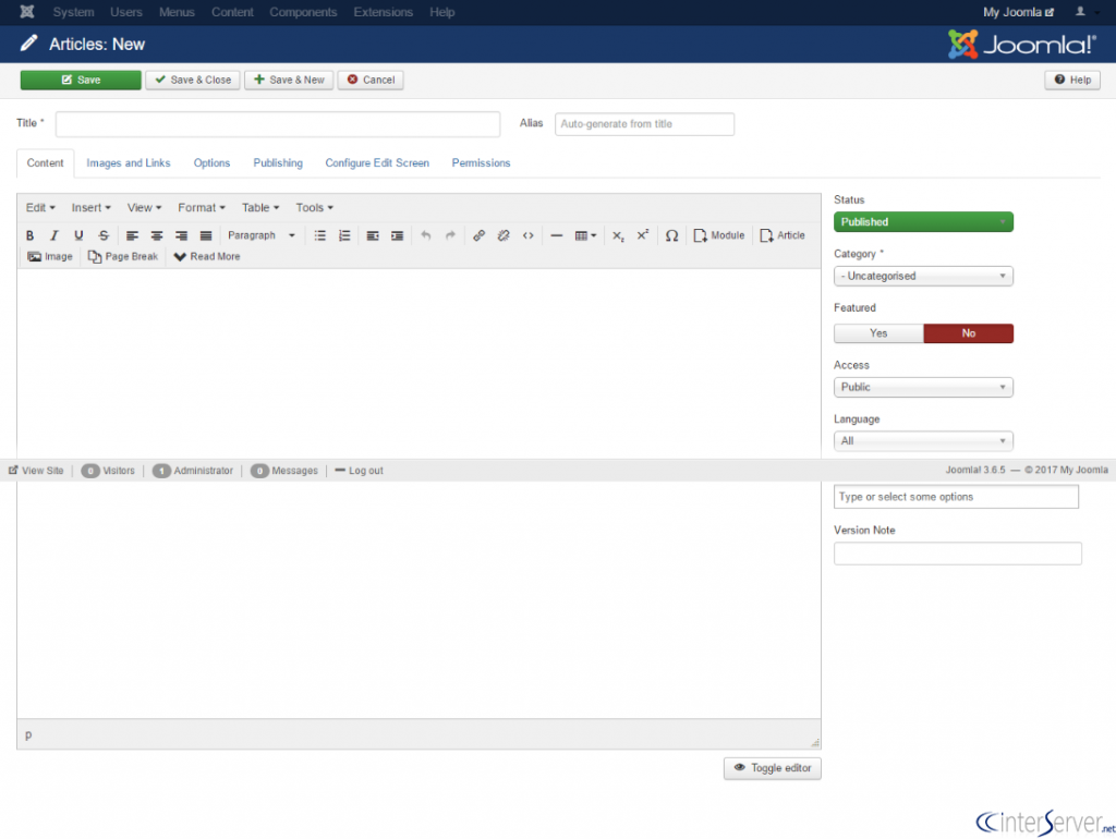 Create articles