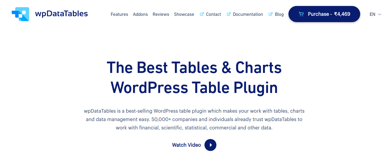 WPDataTables- Best Table and Chart maker Plugin for WordPress screenshot 1
