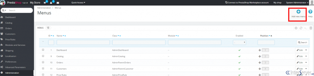 create-menus