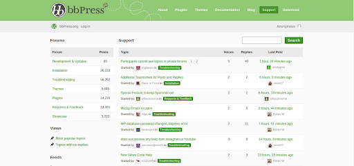 BBPress screenshot