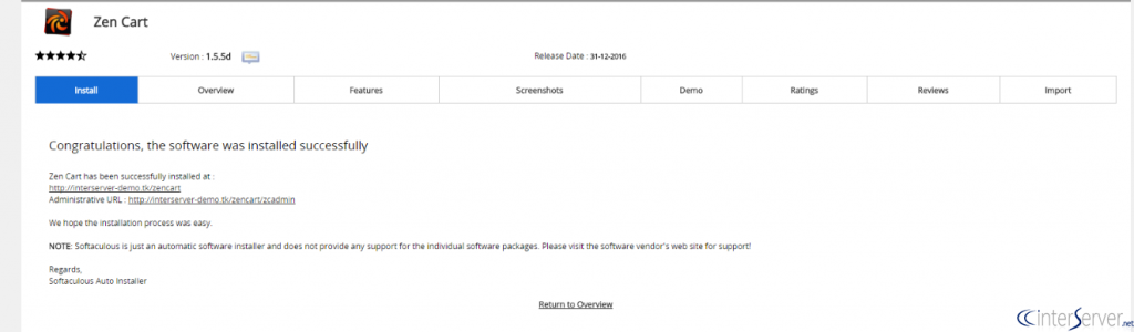 Install Zen Cart