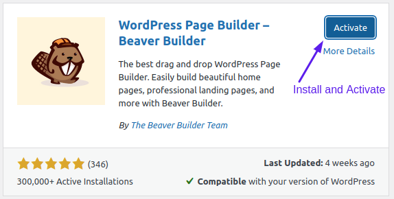 Install Beaver Builder in WordPress