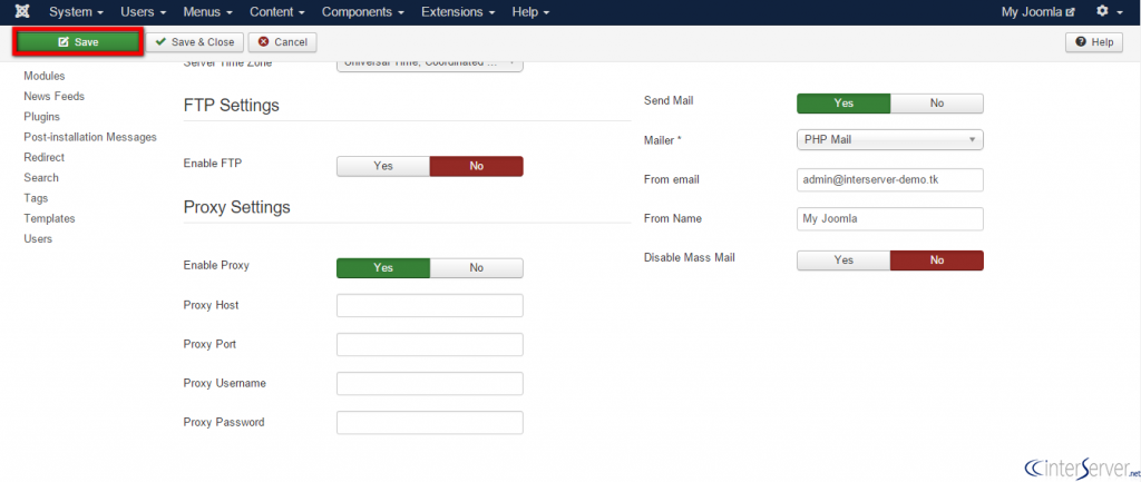Enable Proxy