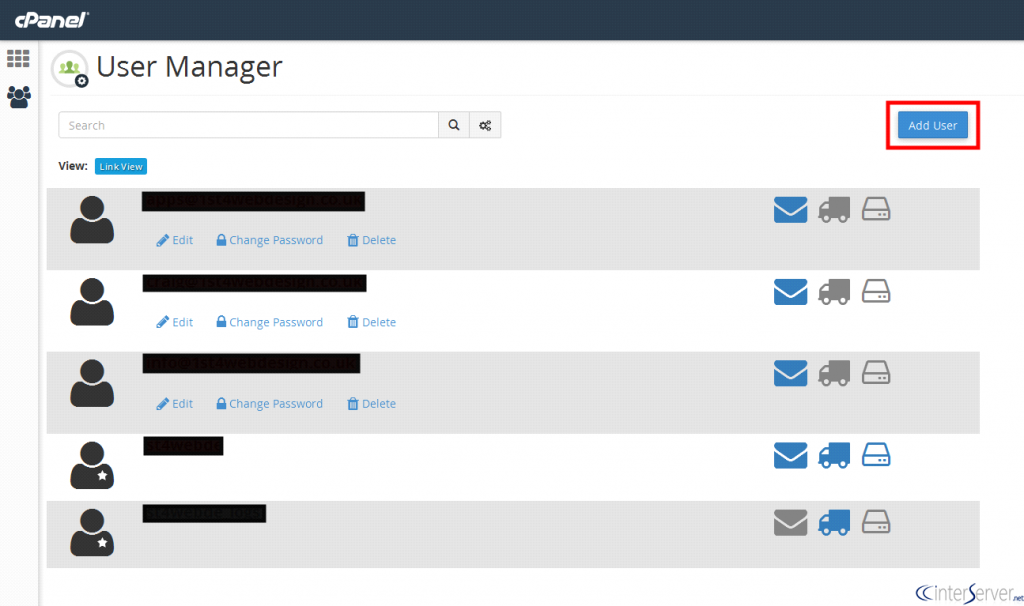 cPanel User Manager