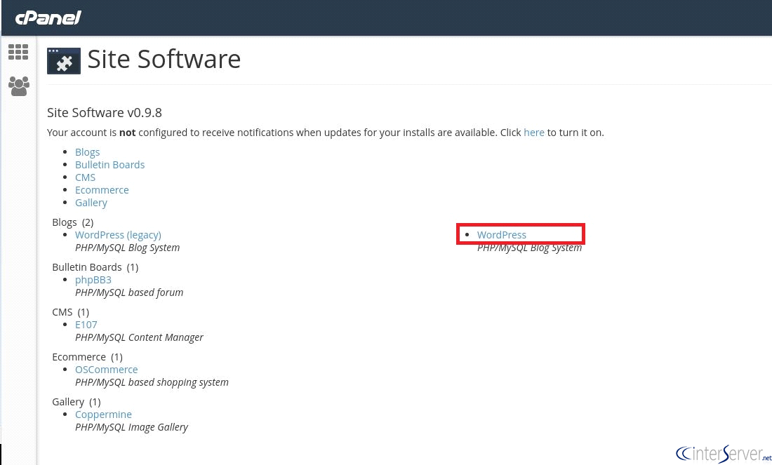 Install WP