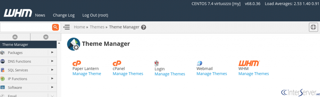 Managing Themes