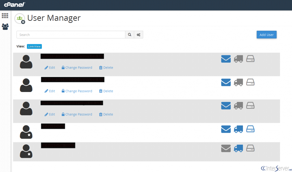 cPanel User Manager