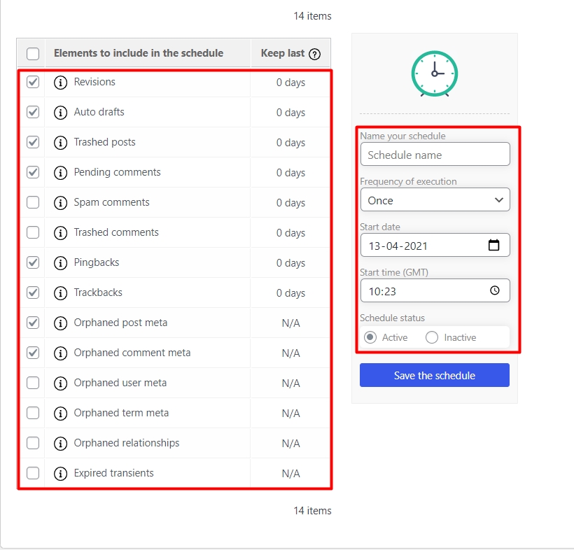 Advance Database Cleaner - Step 7