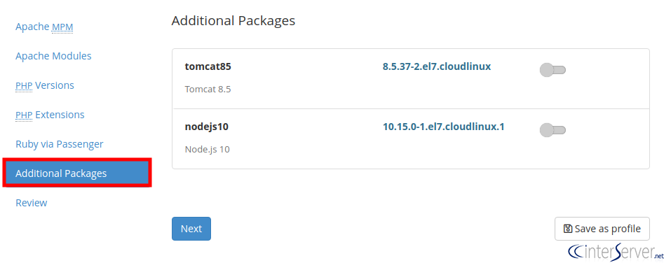 NodeJS in cPanel