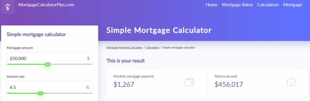 Simple mortgage