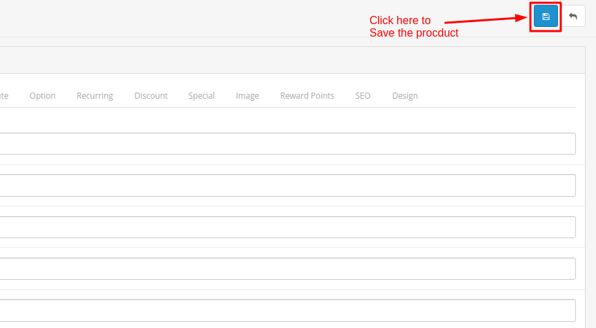 Add products in OpenCart