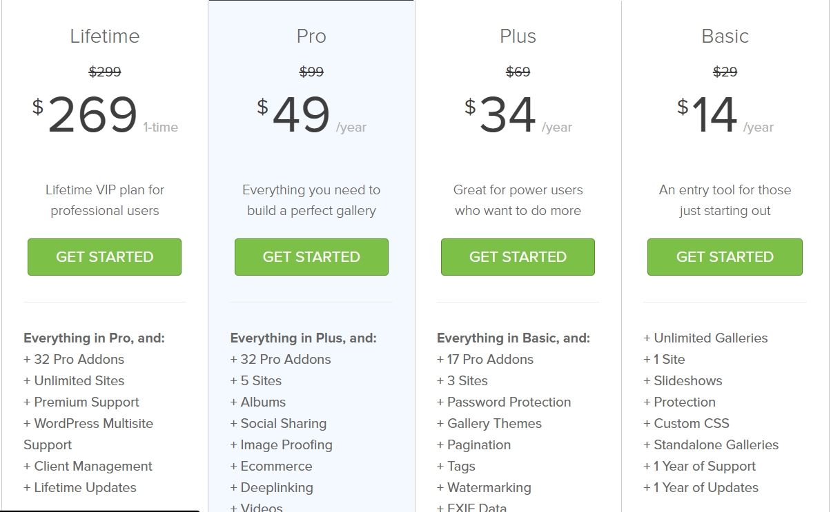 Envira Gallery Pricing