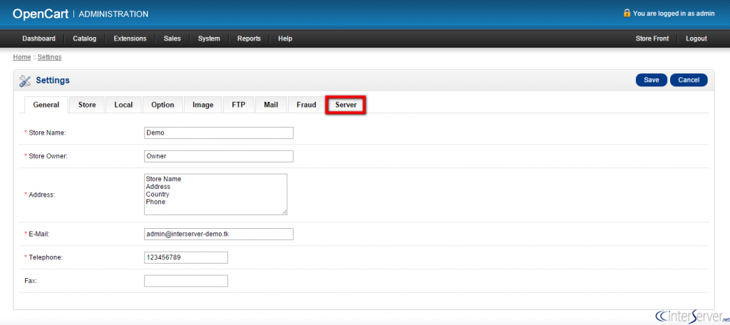 Enable maintenance mode in OpenCart