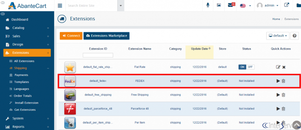 Shipping Extension