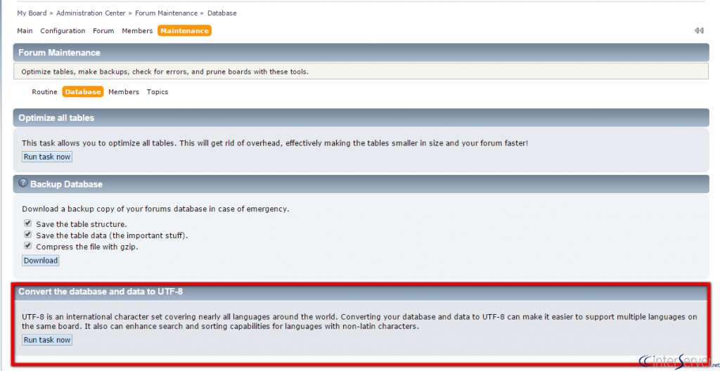 Convert database to UTF-8