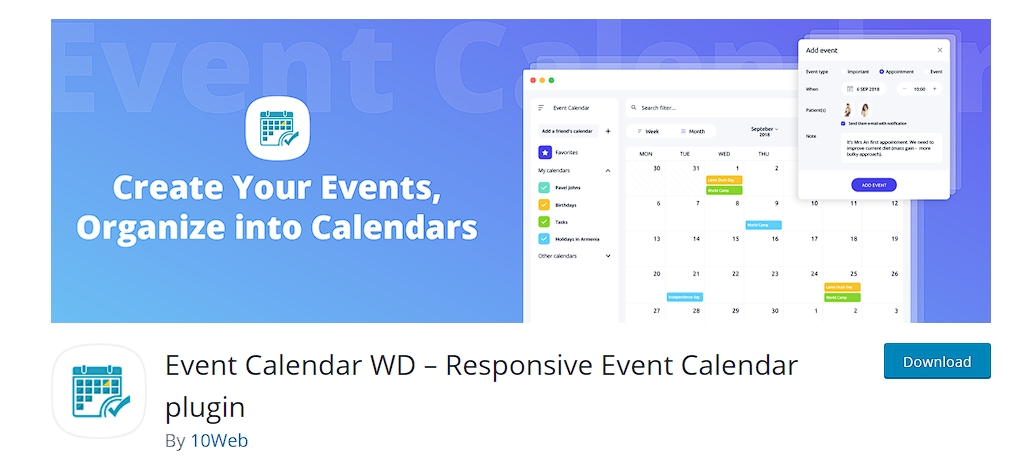 Event Calendar WD
