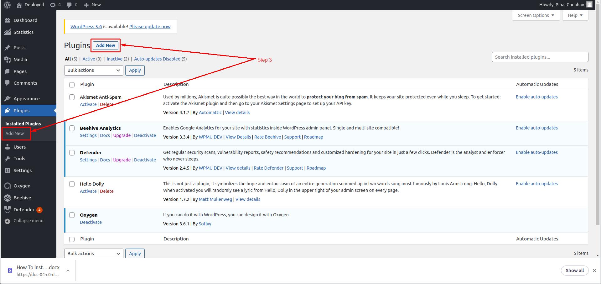 How to install Easy updates manager in WordPress