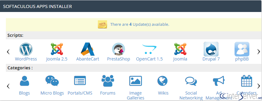 Install OpenCart from Softaculous