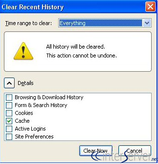 Clear cache
