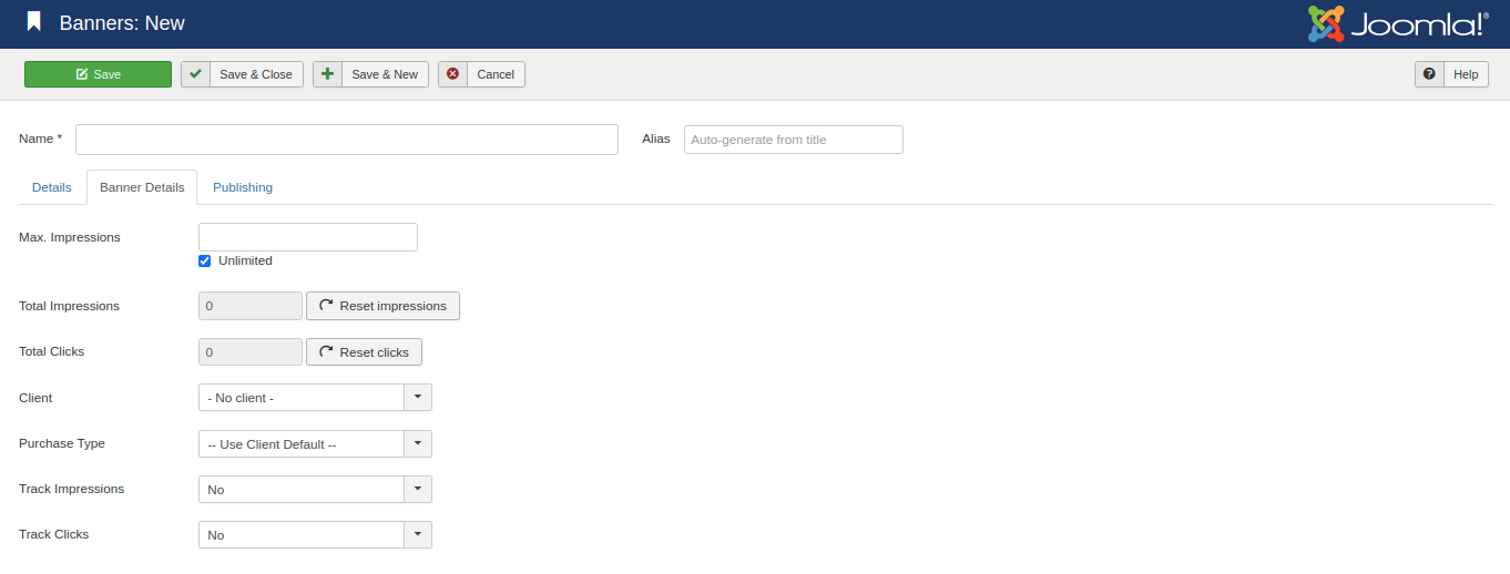 Adding Banner in Joomla