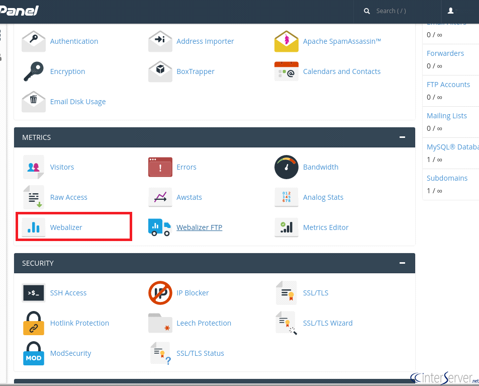 webalizer statistics