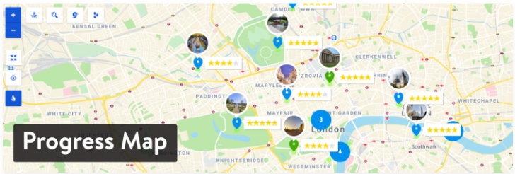 Progress Map for WordPress