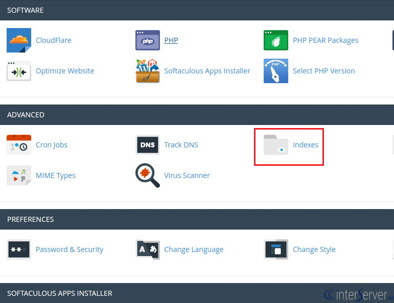 Disable Directory Listing