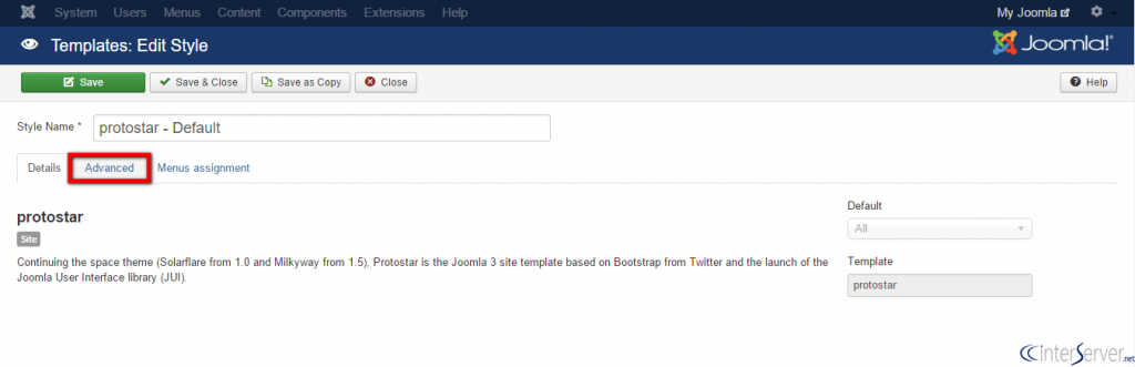 Upload logo in Joomla Protostar Template