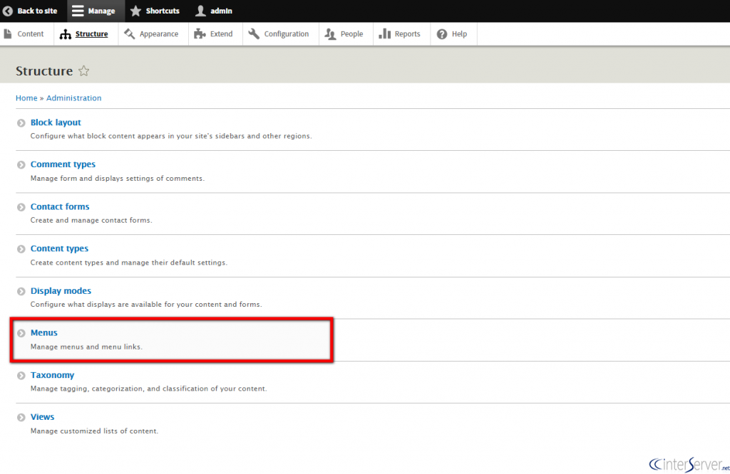 Add contact form to the menu in DrupaL