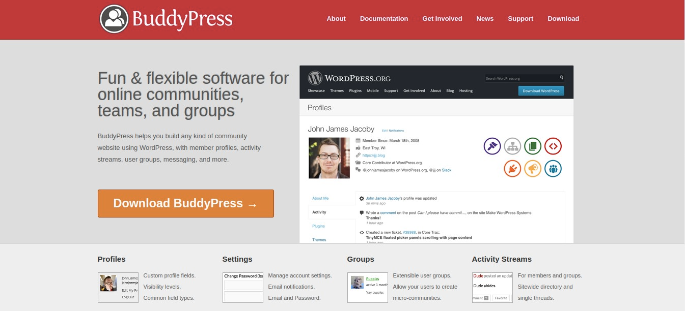 BuddyPress forum plugin for WordPress