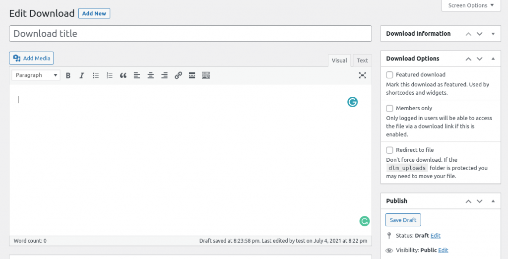 Download Monitor- Free and Easy File Management Plugin for WordPress screenshot 4