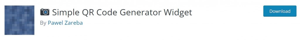 1.Simple QR Code Generator WIdget