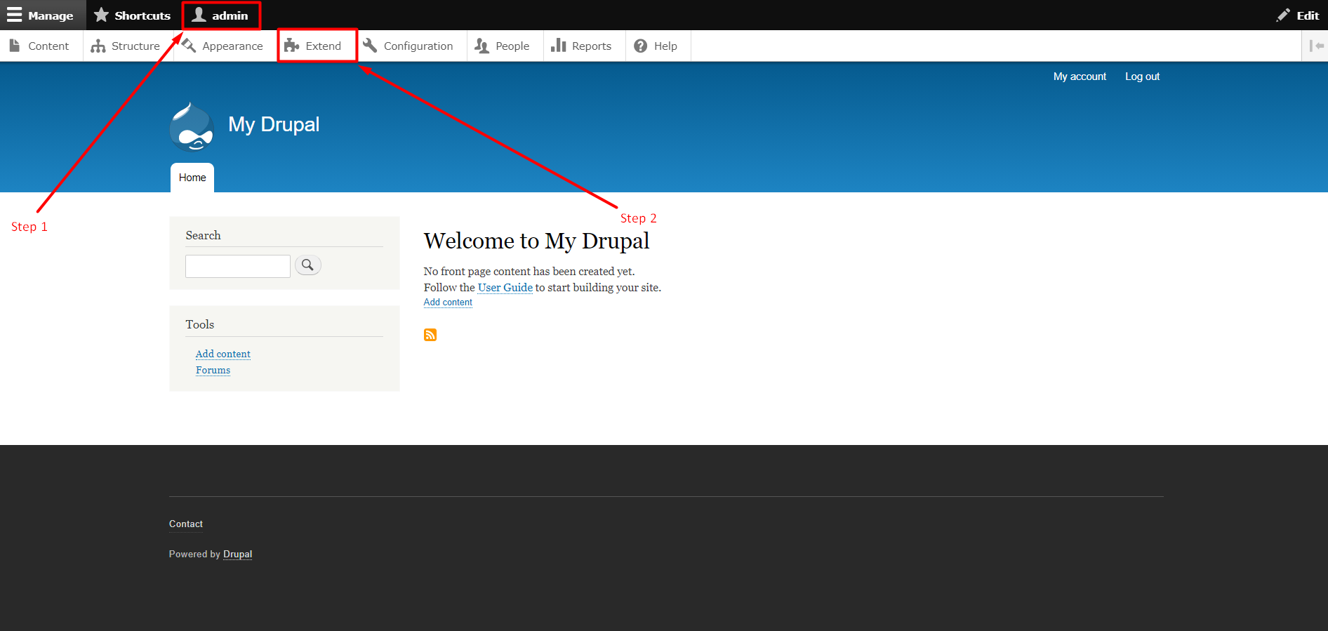 How to install a module in Drupal - Step 1 and 2