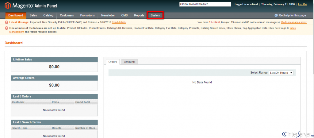 Change default welcome message