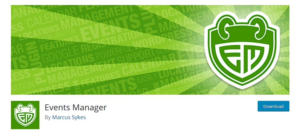 Events Manager plugin for WordPress
