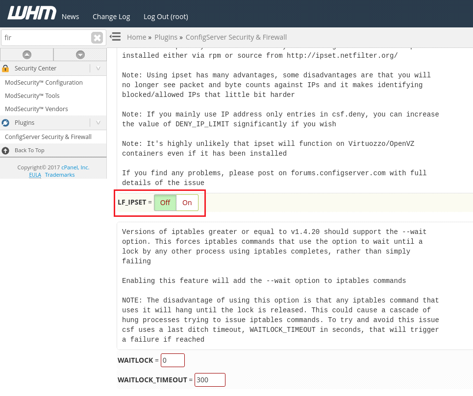 Unable to check csf due to xtables lock