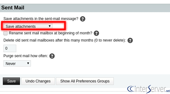 Sent Attachments not showing in Horde Webmail?