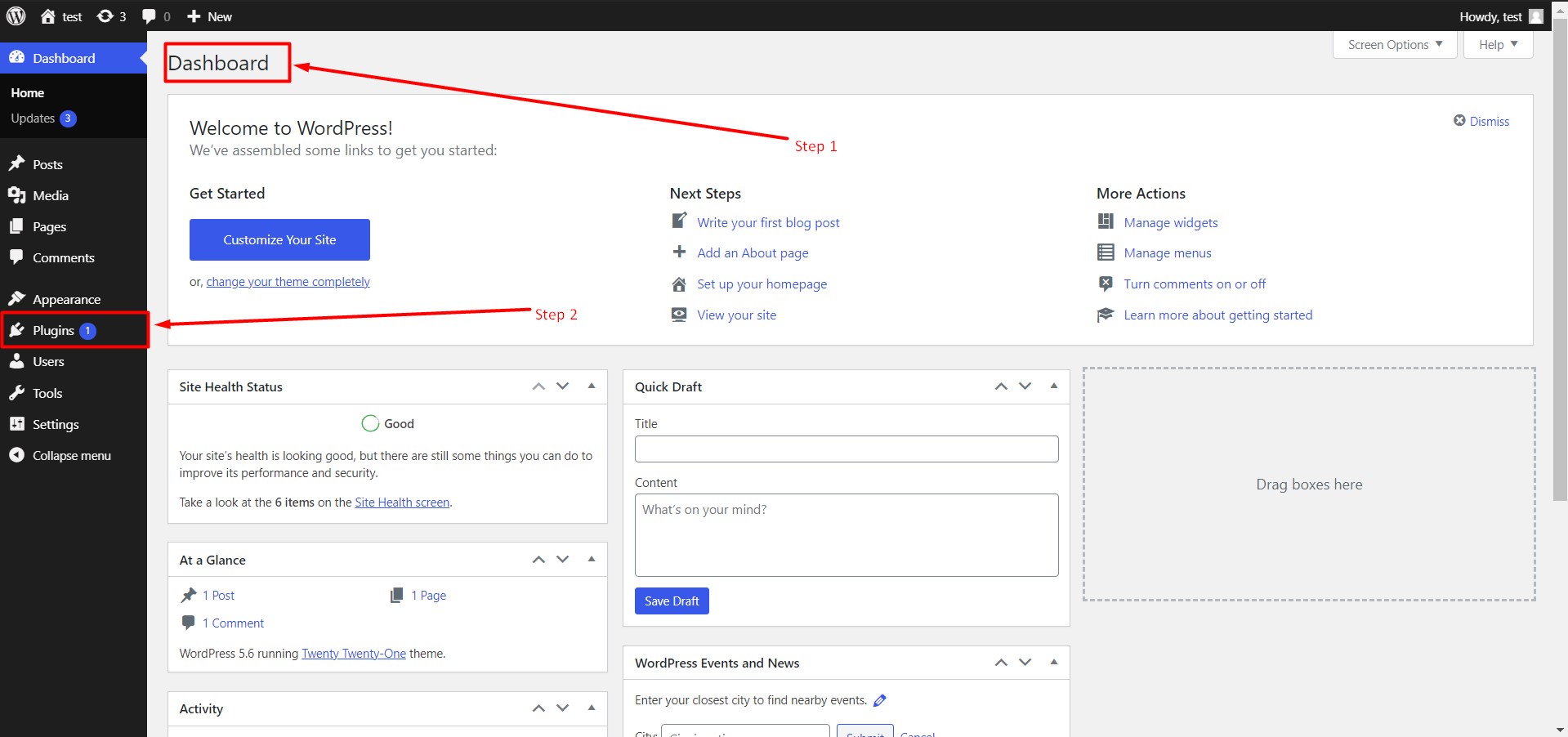 Plugin list in WordPress
