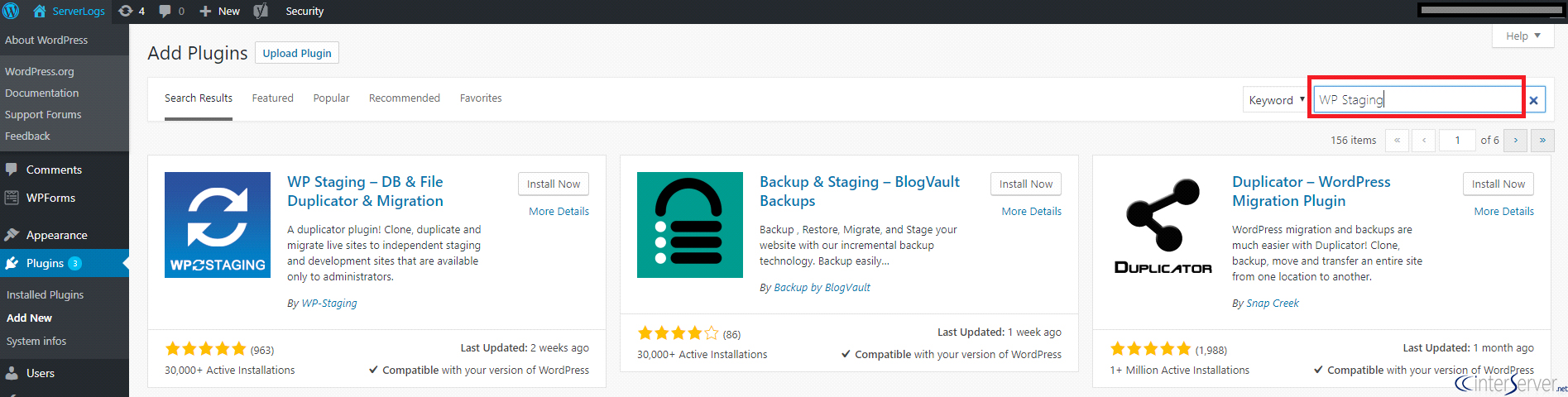 WordPress Dashboard