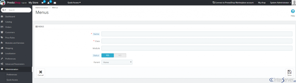 create-menus